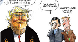 Trump wants to move on from Epstein by Dave Whamond, Canada, PoliticalCartoons.com