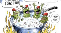 Boiling Frogs by Dave Whamond, Canada, PoliticalCartoons.com