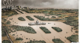 Fossil Fuels Money Floods US Capitol by R.J. Matson, Portland, Maine.