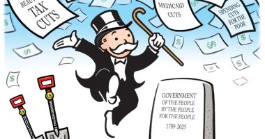 Big Beautiful Tax Cuts For The Rich by R.J. Matson, Portland, Maine.