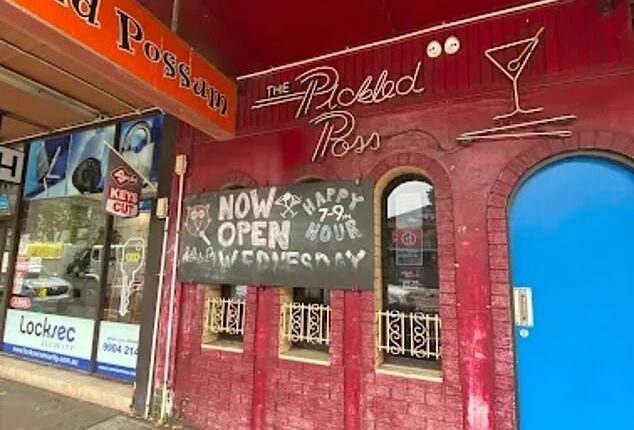 The Pickled Possum, in Sydney's lower north shore, has been a popular place for late night partying