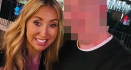 Lisa Lewis, 43, claims Jack*, 42, (pictured together) used his official access to live footage across the state to secretly spy on her during nights out