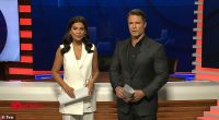 The Project replacement 10 News+ launched to a whimper last Monday, with a measly 291,000 Australians tuning in for the much-hyped news program. Pictured: 10 News+ hosts Denham Hitchcock and Amelia Brace, who both jumped ship from Channel Seven