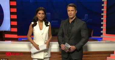 The Project replacement 10 News+ launched to a whimper last Monday, with a measly 291,000 Australians tuning in for the much-hyped news program. Pictured: 10 News+ hosts Denham Hitchcock and Amelia Brace, who both jumped ship from Channel Seven