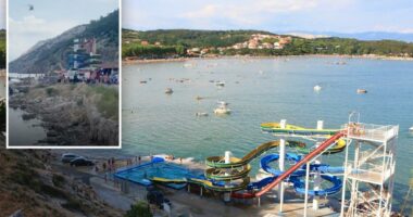 Toddler dies after ‘slipping’ from dad’s arms on water slide in Croatia