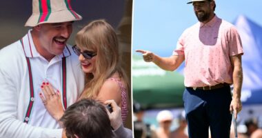 Travis Kelce gives adorable reaction to fan who calls Taylor Swift the ‘best girlfriend in the world’