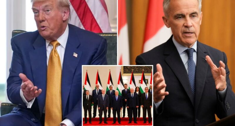 Trump says it’s hard to make deal with Canada for backing Palestinian statehood