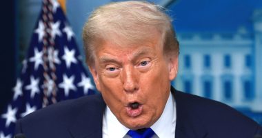 Trump's Greasy Fox News Interview Puts His Botched Tan & Bad Makeup On Blast