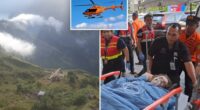 Two tourists rescued from same active volcano where Brazilian tourist fell to her death