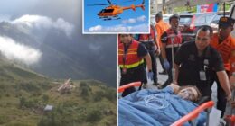 Two tourists rescued from same active volcano where Brazilian tourist fell to her death