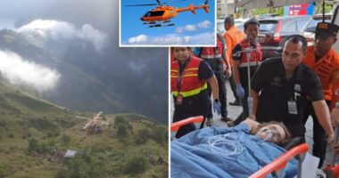 Two tourists rescued from same active volcano where Brazilian tourist fell to her death