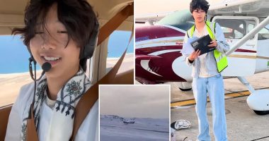 US teen Ethan Guo detained in Antarctica while venturing on solo flight to 7 continents to raise money for childhood cancer research