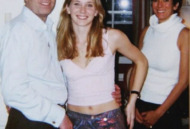 Virginia Roberts Giuffre was 16 years old when she was recruited by Ghislaine Maxwell from the spa at Mar-a-Lago to work for Jeffrey Epstein. She is pictured here in an undated photo with Prince Andrew, whom she had accused of sexual assault