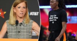 WNBA’s Cathy Engelbert counters on ‘constructive’ CBA talks as players send message before All-Star game