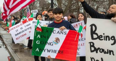 The Mexican-American community in southwest Detroit held a rally in March 2025, asking ICE to leave the immigrant community alone.