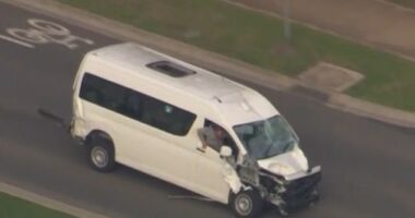 The driver of his van led police on a high speed chase across Melbourne on Friday