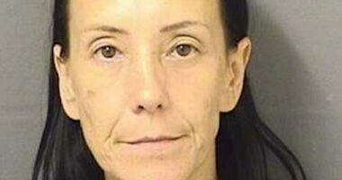 Caroline Shaw (pictured), was arrested after she made the odd request to chat with Trump at the gates of the exclusive Palm Beach club on July 7 at around 10pm