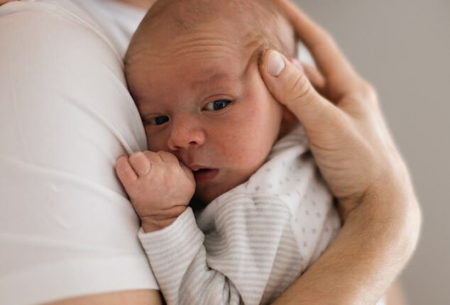 Thaddeus Daniel Pierce was born from an embryo that was frozen in 1994, on July 26 this year (stock image)