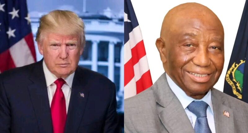 “You were educated where? “- Donald Trump queries Joseph Boakai about his English accent