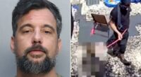 ‘Ticking time bomb’ Marine vet, 42, violently kicks, yanks 6-year-old stepson on dog leash, disturbing video shows