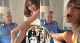 Alec and Hilaria Baldwin’s ‘dirty dancing’ video sparks pregnancy speculation: ‘Here comes baby #8!’