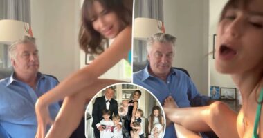 Alec and Hilaria Baldwin’s ‘dirty dancing’ video sparks pregnancy speculation: ‘Here comes baby #8!’