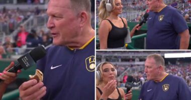 Brewers manager reveals he carries pancake in his pocket — before making reporter eat it