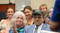 Maureen and Al Hadeed during a moving moment at Al
