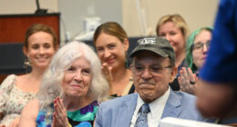 Maureen and Al Hadeed during a moving moment at Al