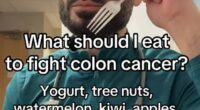 According to the gut expert foods such as yoghurt, berries and nuts can help lower the risk of colon cancer