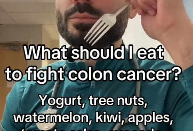 According to the gut expert foods such as yoghurt, berries and nuts can help lower the risk of colon cancer