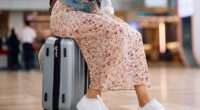 A 27-year-old woman has been arrested after she was travelling on a bus with a two-year-old in her suitcase (stock image)