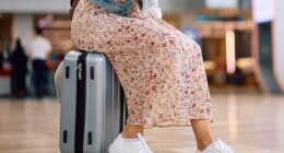 A 27-year-old woman has been arrested after she was travelling on a bus with a two-year-old in her suitcase (stock image)