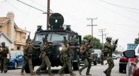 ICE storm troopers in a so-called Removal Operations in Los Angeles in June. (Wikimedia Commons)