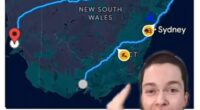 Jay Morgan (pictured with a map of their parcel's trip) vented online after their parcel was re-routed to the other end of the country