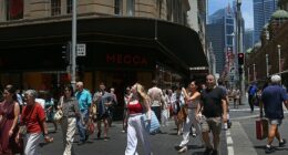 NAB failed to respond to hundreds of hardship applications between 2018 and 2023 the Federal Court has found (above, pedestrians on George Street, Sydney)