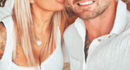 Footy star Kevin Foran (pictured with his wife Karina) has opened up on the mental health issues he ahs struggled with as he hopes to inspire others to speak out about their struggles and also seek help