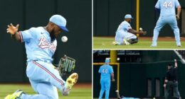 Rangers’ Adolis Garcia makes jaw-dropping barehanded catch
