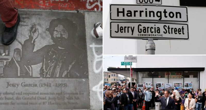 San Fransisco street named for Grateful Dead’s Jerry Garcia during celebration of legendary band
