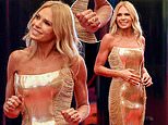 Sonia Kruger flashes huge ring on THAT finger as she stuns in a glittering gold gown at the 2025 Logie Awards red carpet