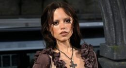 Spooky Jenna Ortega ruffles feathers in frilly dress at Paris premiere of Wednesday season 2