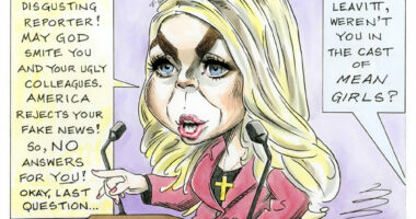 Press secretary Karoline Leavitt by Taylor Jones, Politicalcartoons.com