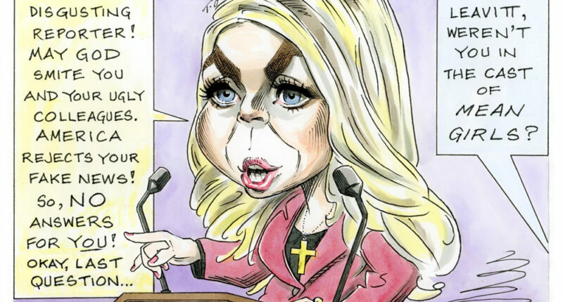 Press secretary Karoline Leavitt by Taylor Jones, Politicalcartoons.com