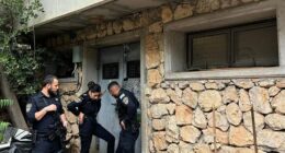 Police have since arrived at the scene, with officers seen entering the leopard's enclosure
